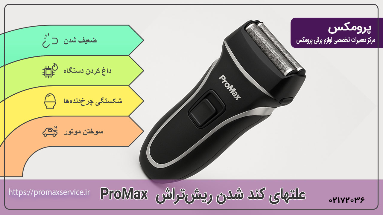 علت اصلی کند شدن ریشتراش ProMax